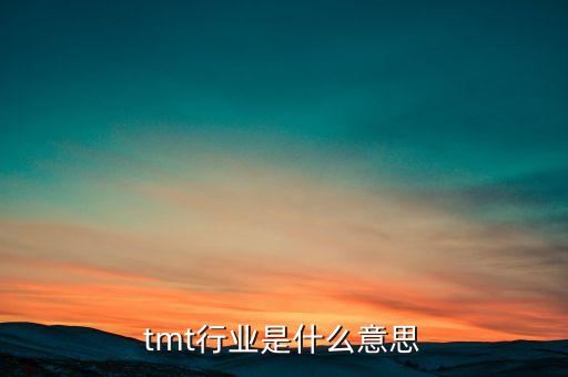tmt行業(yè)是什么意思