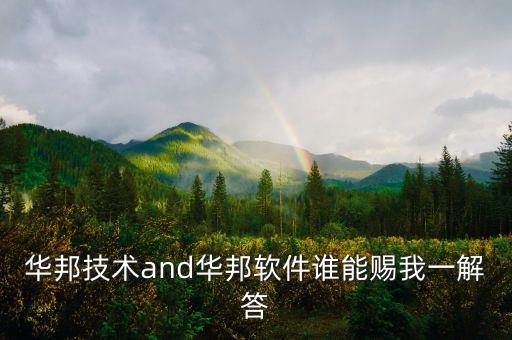 華邦技術(shù)and華邦軟件誰(shuí)能賜我一解答