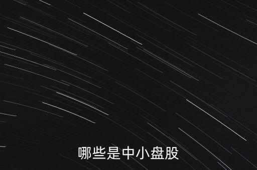 哪些是中小盤(pán)股