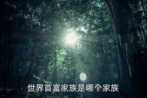 首富家是什么，世界首富家族是哪個(gè)家族