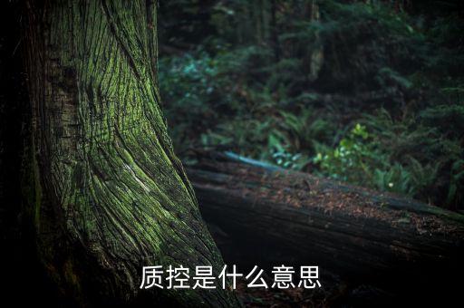 保險質(zhì)控處理是什么意思，質(zhì)控是什么意思