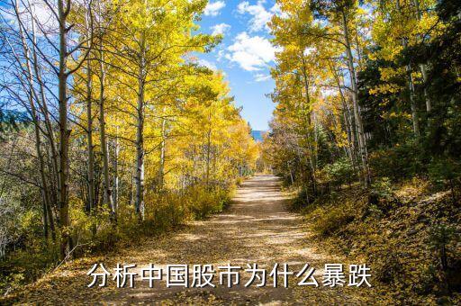 國家為什么讓股市暴跌，為什么股市大跌怪政府