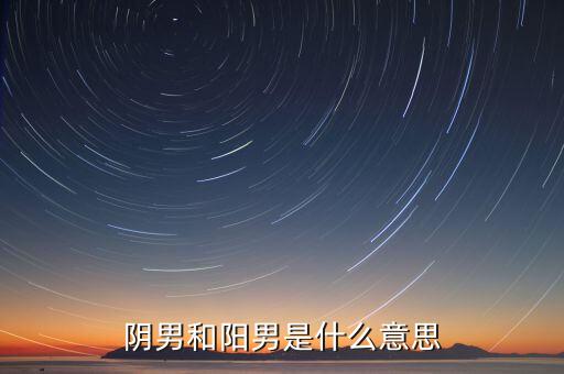 陰男和陽(yáng)男是什么意思