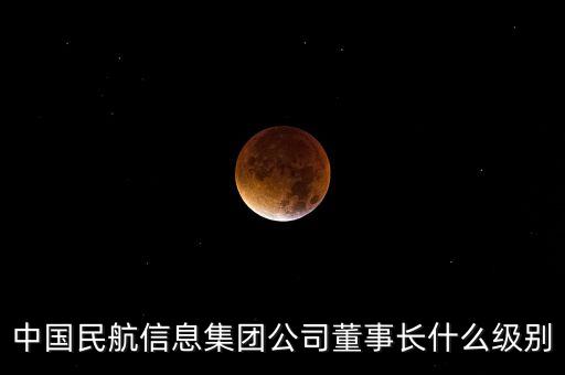 中國民航信息集團(tuán)公司董事長什么級(jí)別