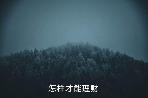 理財(cái)?shù)牧N習(xí)慣是什么，怎樣才能理財(cái)