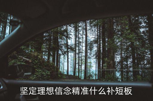 堅(jiān)定理想信念精準(zhǔn)什么補(bǔ)短板