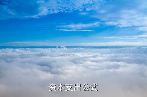 資本支出公式