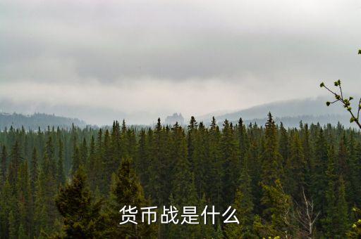 貨幣戰(zhàn)是什么