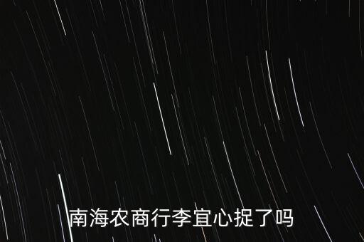 南海農(nóng)商行董事長叫什么，黃歧有南海農(nóng)商銀行嗎