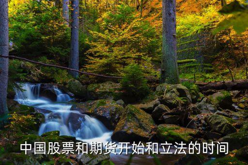 中國股票和期貨開始和立法的時間