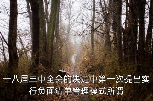 市場準入負面清單制度是什么，為什么要制定市場準入負面清單