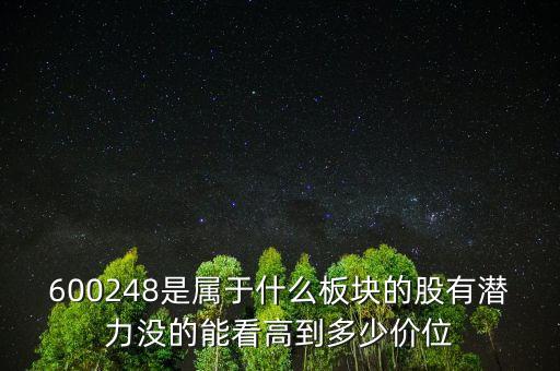 佳電股份是什么板塊，600248是屬于什么板塊的股有潛力沒的能看高到多少價位