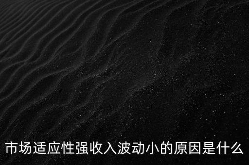 市場(chǎng)適應(yīng)性強(qiáng)收入波動(dòng)小的原因是什么