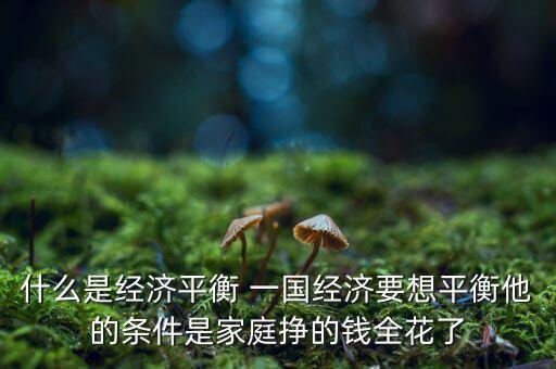 什么是經(jīng)濟(jì)再平衡，什么是全球經(jīng)濟(jì)再平衡