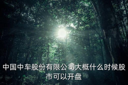 中國(guó)中車什么時(shí)候掛牌，中國(guó)中車什么時(shí)候上市交易
