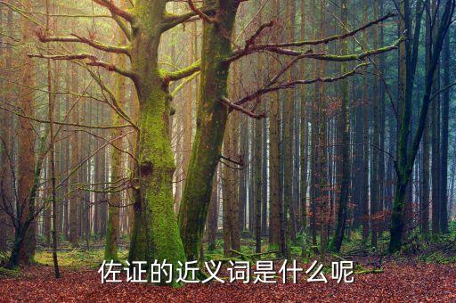佐證的近義詞是什么，佐證的近義詞 拜托拜托