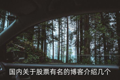 股票博客叫普什么的，國內(nèi)關于股票有名的博客介紹幾個