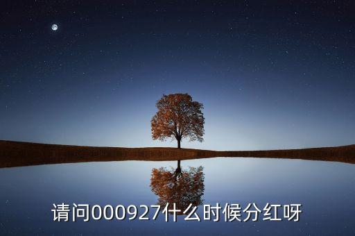 金一文化什么時(shí)候分紅，請問000927什么時(shí)候分紅呀