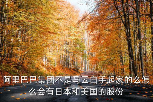 阿里巴巴集團(tuán)不是馬云白手起家的么怎么會(huì)有日本和美國的股份
