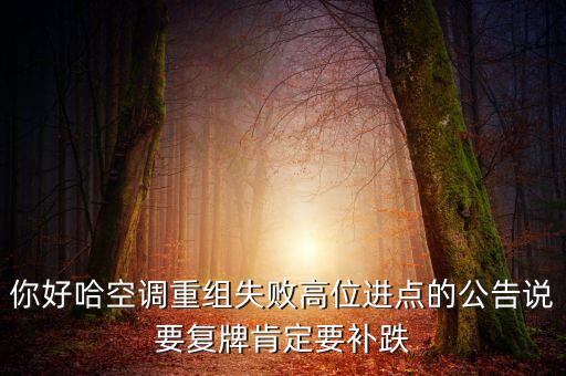 哈空調(diào)什么時(shí)候復(fù)牌，雙良節(jié)能停牌了 為什么哈空調(diào)不停牌 有高手知道