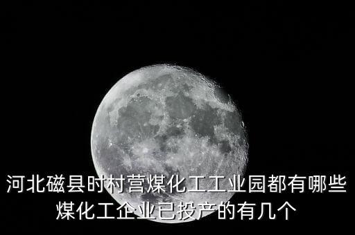 磁縣黑貓是干什么呢，河北磁縣時(shí)村營煤化工工業(yè)園都有哪些煤化工企業(yè)已投產(chǎn)的有幾個(gè)