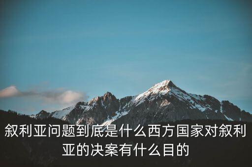 敘利亞提案是什么，聯(lián)大敘利亞問(wèn)題決議草案哪些國(guó)家投了反對(duì)票