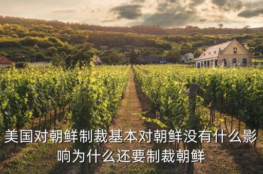 美國為什么對(duì)朝鮮制裁，美國為什么要干預(yù)朝鮮