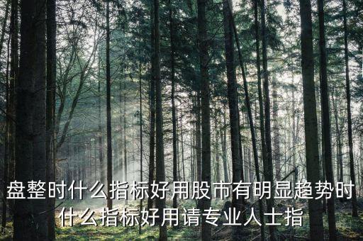 趨勢交易者用什么指標(biāo)，盤整時(shí)什么指標(biāo)好用股市有明顯趨勢時(shí)什么指標(biāo)好用請專業(yè)人士指