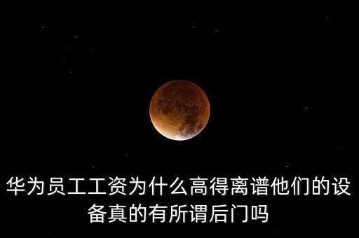 華為員工工資為什么高得離譜他們的設(shè)備真的有所謂后門嗎