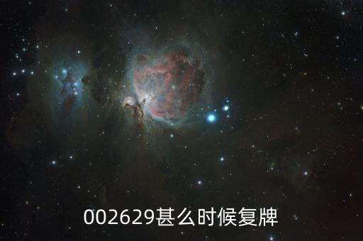 002629什么時候復(fù)牌，仁智油服什么時候復(fù)牌