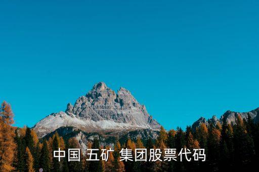 中國(guó) 五礦 集團(tuán)股票代碼