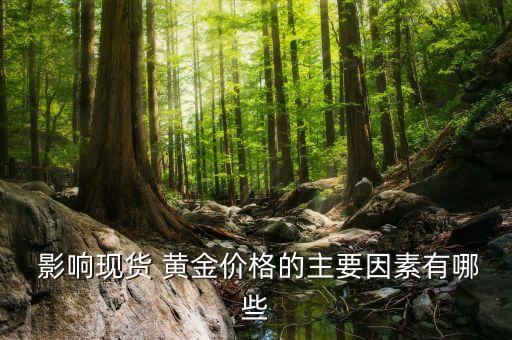 影響現(xiàn)貨 黃金價(jià)格的主要因素有哪些