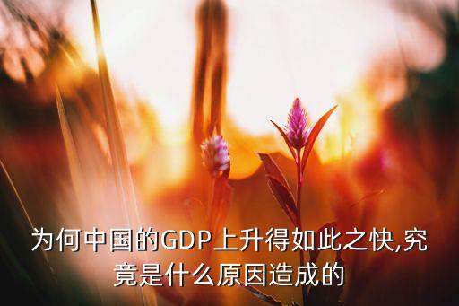 為什么中國注重gdp