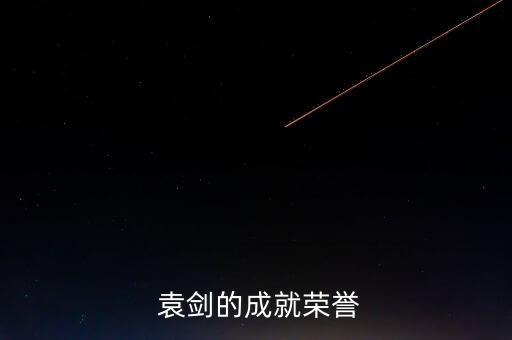 袁劍的成就榮譽