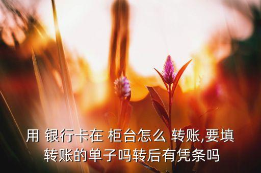 銀行柜臺(tái)轉(zhuǎn)賬規(guī)定