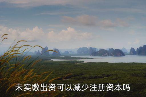 未實繳出資可以減少注冊資本嗎