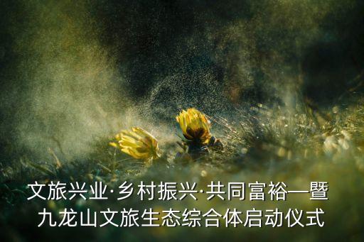 文旅興業(yè)·鄉(xiāng)村振興·共同富裕—暨 九龍山文旅生態(tài)綜合體啟動儀式