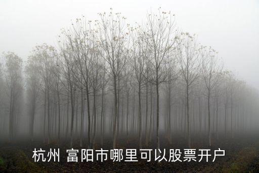 浙江富陽上市公司,杭州富陽有幾家上市公司