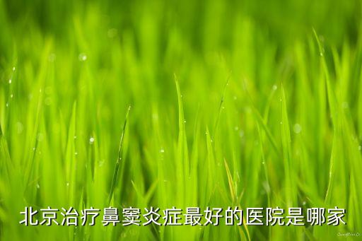  北京治療鼻竇炎癥最好的醫(yī)院是哪家