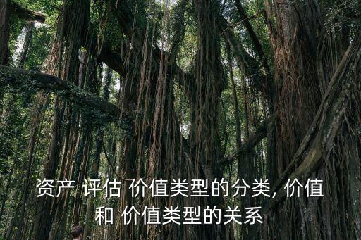 資產(chǎn) 評(píng)估 價(jià)值類型的分類, 價(jià)值和 價(jià)值類型的關(guān)系