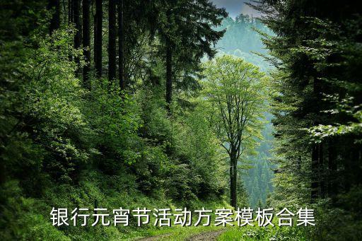  銀行元宵節(jié)活動方案模板合集
