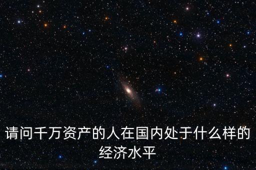請(qǐng)問(wèn)千萬(wàn)資產(chǎn)的人在國(guó)內(nèi)處于什么樣的經(jīng)濟(jì)水平