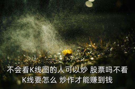 不會(huì)看K線圖的人可以炒 股票嗎不看K線要怎么 炒作才能賺到錢