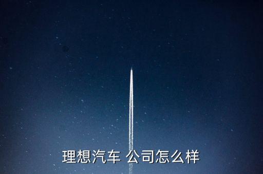 理想汽車(chē) 公司怎么樣