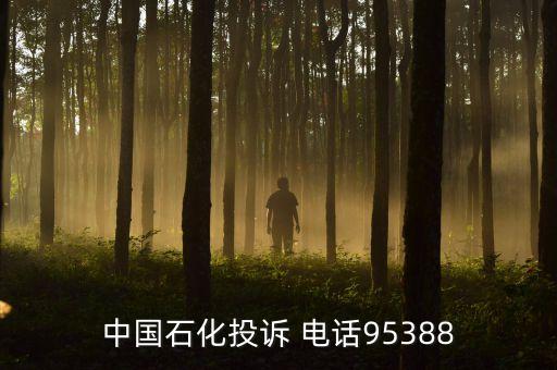 中國石化投訴 電話95388