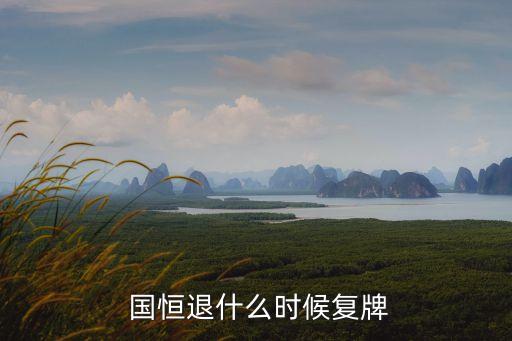  國恒退什么時候復(fù)牌