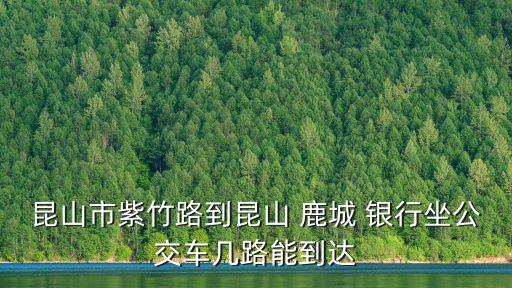 昆山市紫竹路到昆山 鹿城 銀行坐公交車幾路能到達