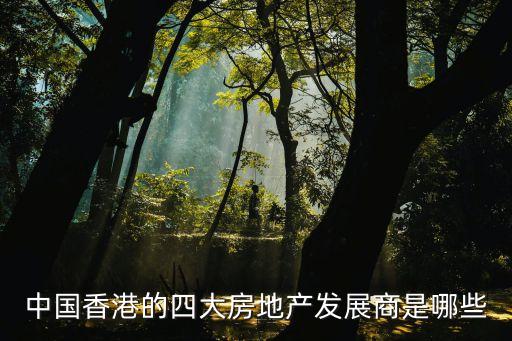 中國香港的四大房地產發(fā)展商是哪些