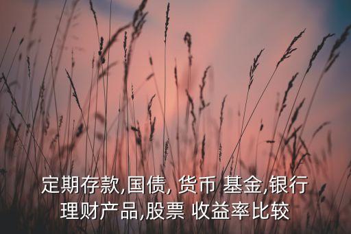 定期存款,國債, 貨幣 基金,銀行理財產(chǎn)品,股票 收益率比較
