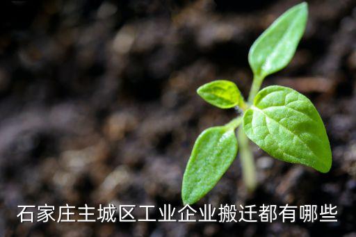 石家莊主城區(qū)工業(yè)企業(yè)搬遷都有哪些